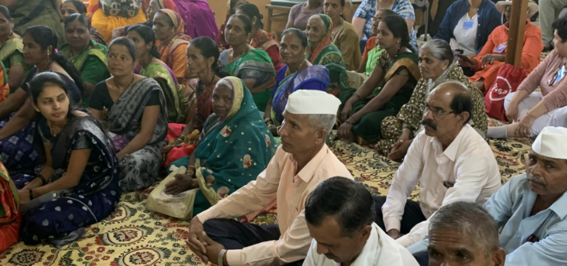 Meeting with local farmers at Grampari