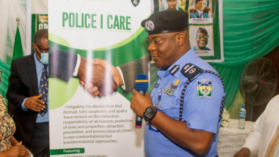 Assistant Inspector General of Police, Zone 2, Adeyinka Adeleke, unveiled the trust building programme, ‘Police I Care’ in Lagos Assistant Inspector General of Police, Zone 2, Adeyinka Adeleke, unveiled the trust building programme, ‘Police I Care’ in Lagos