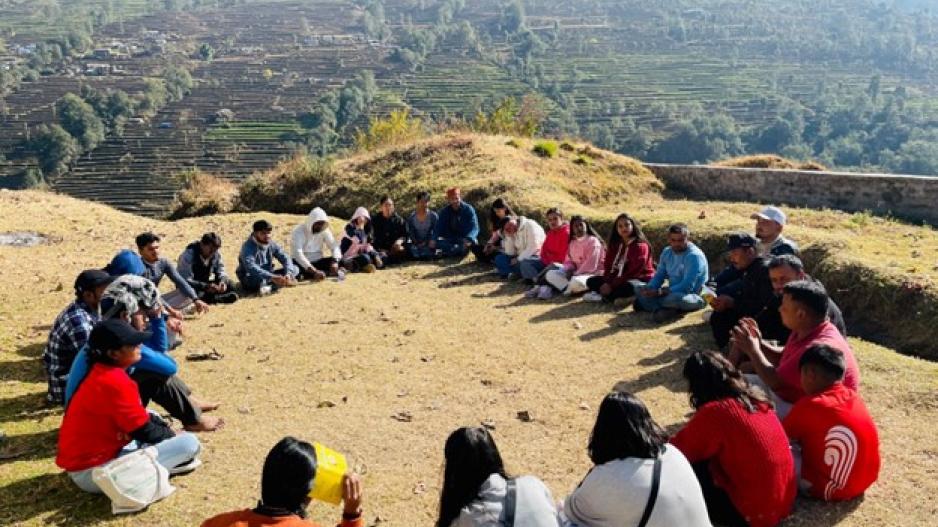 The IofC movement is widespread across the globe, making virtual events a crucial way to share updates from national teams. Pictured here is the IofC Nepal team hosting a retreat for its Trustbuilding Program. The IofC movement is widespread across the globe, making virtual events a crucial way to share updates from national teams. Pictured here is the IofC Nepal team hosting a retreat for its Trustbuilding Program.